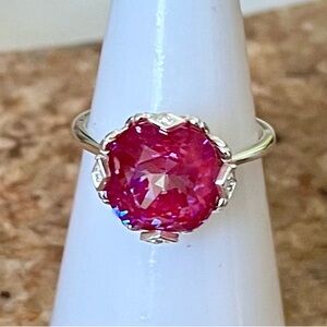 Fragrant Jewels Satin Collection Sugared Berries Round Solitaire Ring